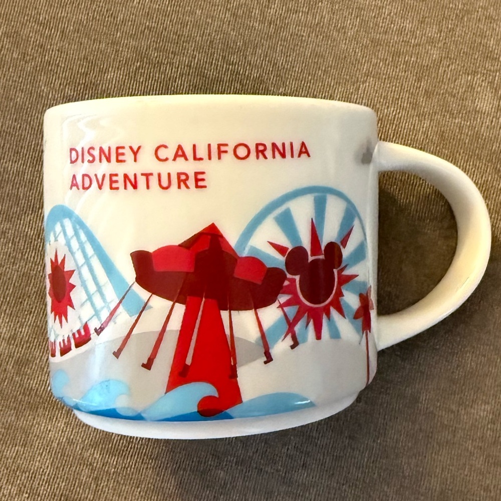 Starbucks Disney California Adventure Mug - Red and Blue